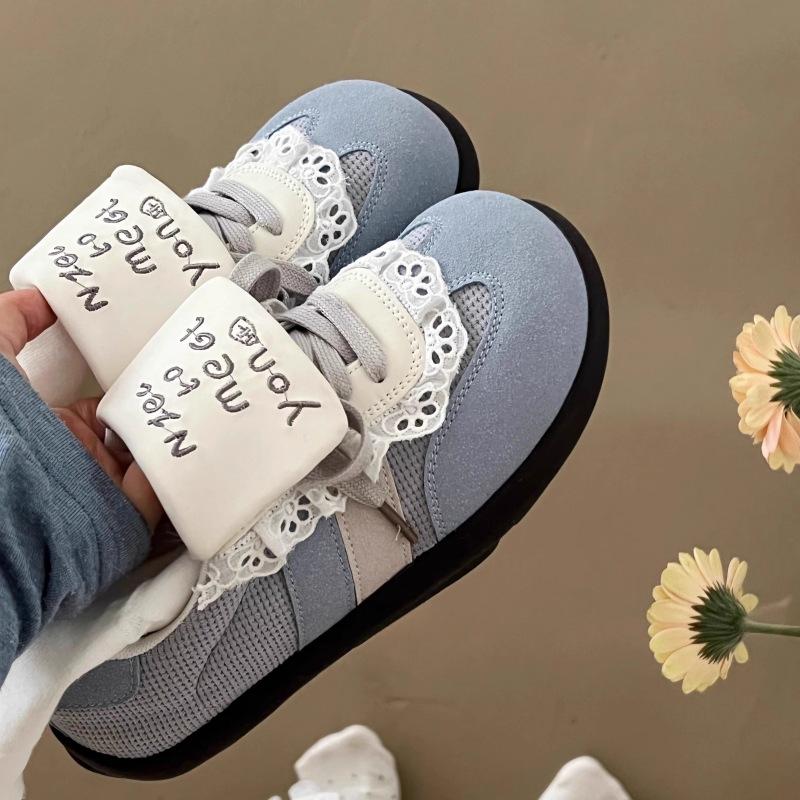 Fashion 2025 Dopamine Puff Sneakers Women Retro Sporty Casual Platform Shoes Colorful Comfortable Student Versatile Training Sneakers