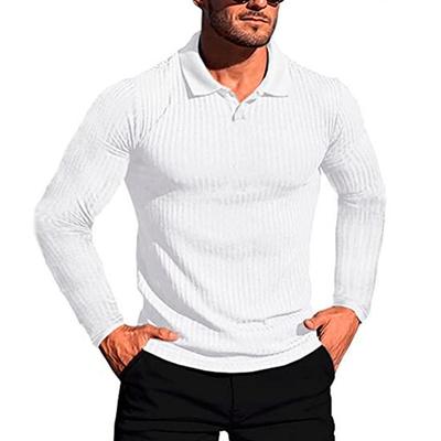 Cămașă nouă cu mânecă lungă tricou pentru bărbați, de înaltă calitate, cu rever, toamnă iarnă, cămașă cu fundul, tricouri pentru bărbați