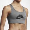 Nike Swoosh Futura Solid Medium Support Fitness Sports Bra Women Underwear Carbon-Gray CN5263-091