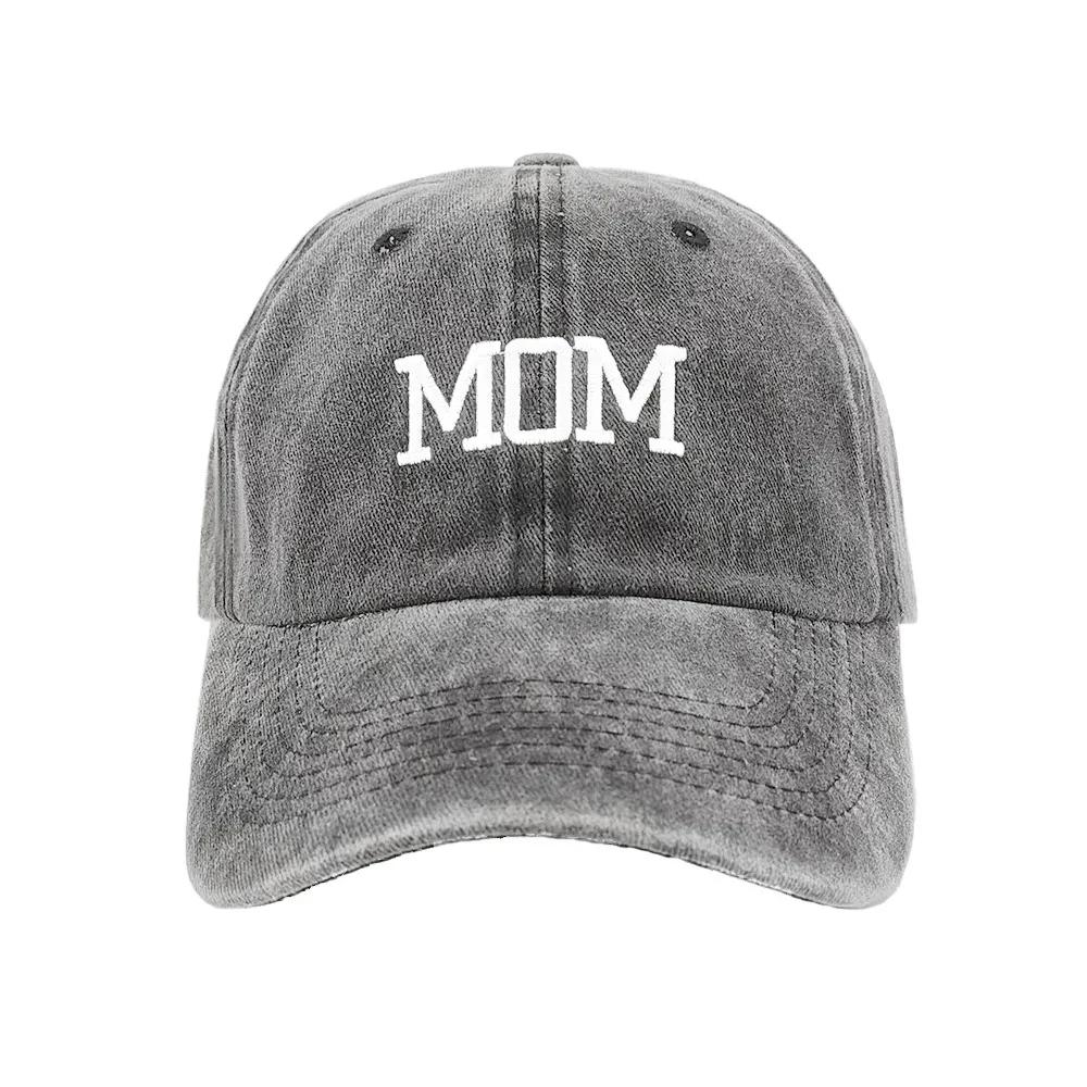 

Outdoor Sports Visors DAD MOM Embroidery Baseball Caps Vintage Adjustable Distressed Faded Cap Hiphop Baseball Hats