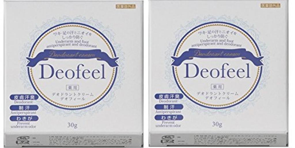 Medicinal Deodorant Cream DeoFeel 60g X Special Value Set [NEW] (30g 2)