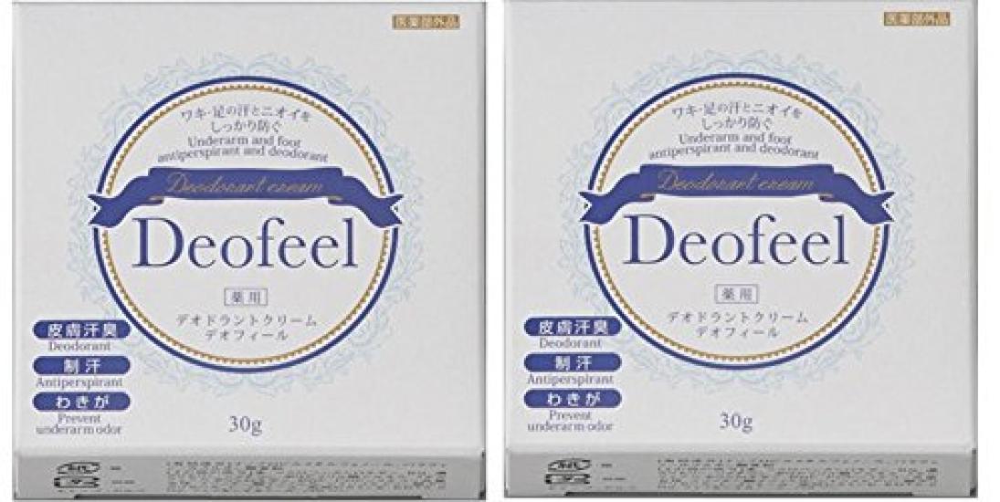 

Medicated deodorant cream Deofir plenty 60g x 2 special value set [NEW] (30g pieces)