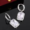 Vintage Sterling Silver Shinning AAA Zircon Earrings for Women Trendy Earring  Prevent Allergy Party Accessories Gift