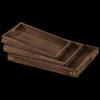 Diruien Small Rustic Paulownia Wood Serving Tray