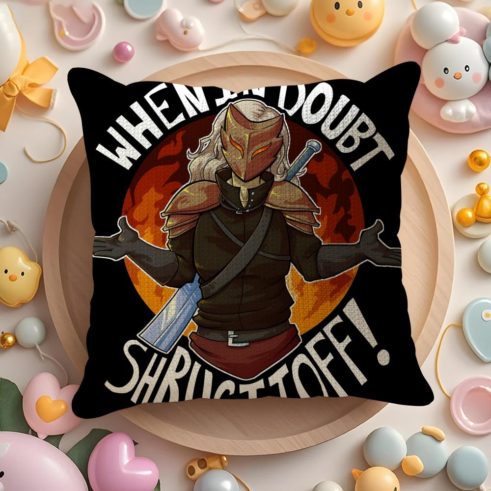 

Deckbuilding Card Game Slay the Spire-S Pillow Case Pattern Printed Pillowcase for Living Room Sofa Cushion Cover & Bedroom 12x12Inch