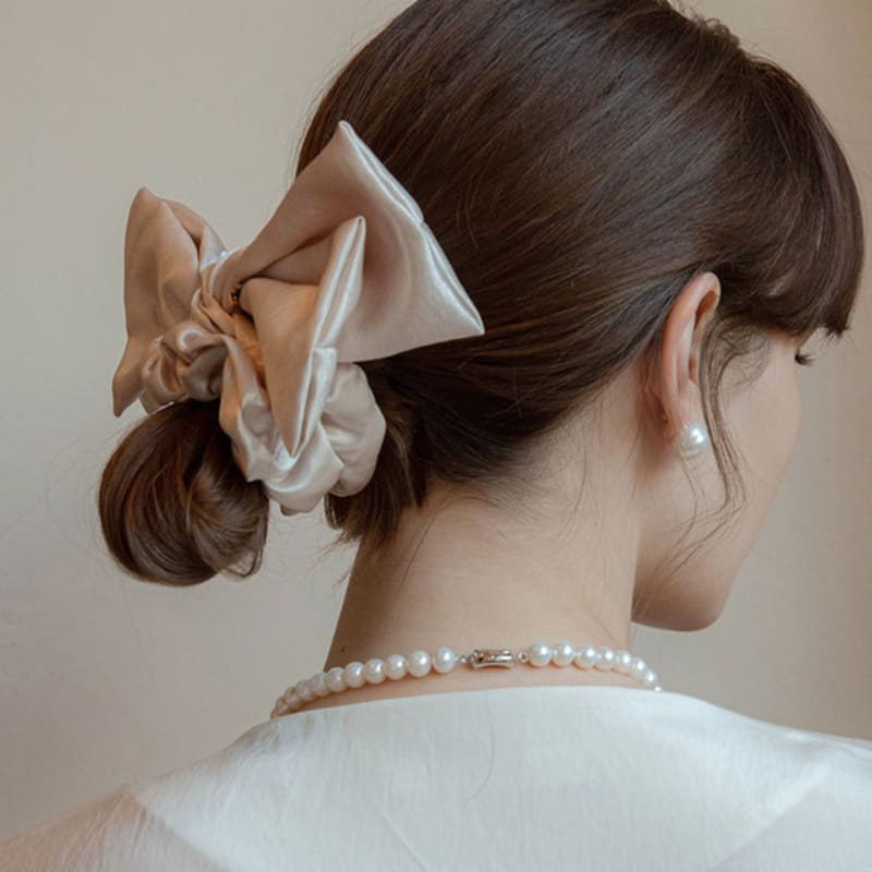 Jean Paul Clarisse Shining Big Ribbon Scrunchie JP-22-062S