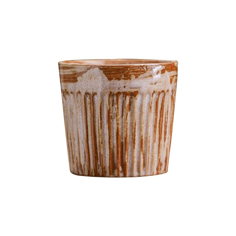 Ceramic Coffee Cup Master Cup Afternoon Tea Latte Cup Retro Creative Coarse Pottery Cup