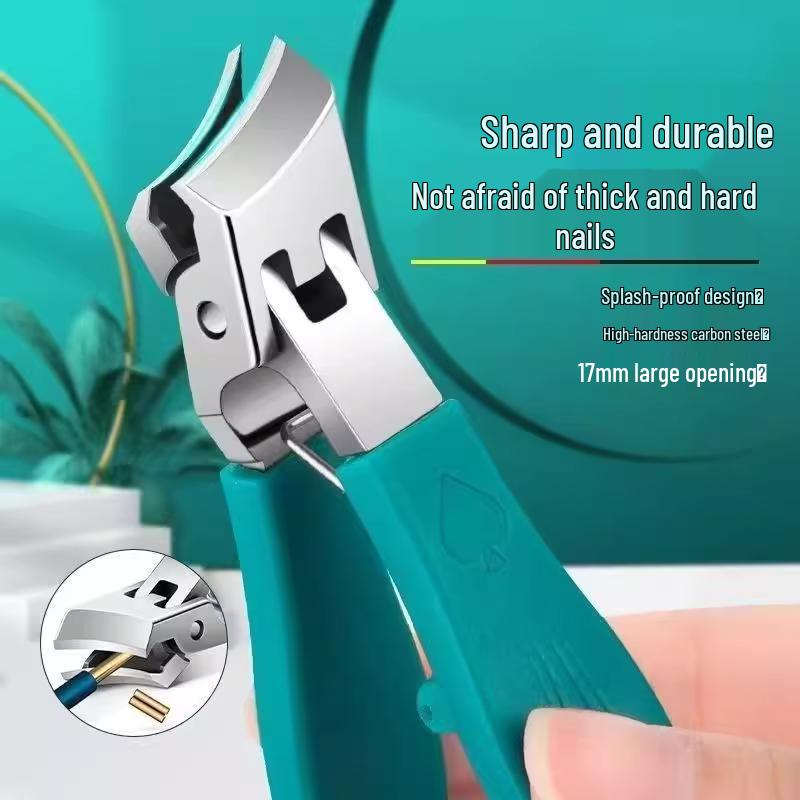 Large German Anti-Splash Slanted Nail Clippers - Original Design for Paronychia Toenails