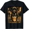 Deutsche Dogge trinkt Eiskaffee Lustiges Tier-T-Shirt
