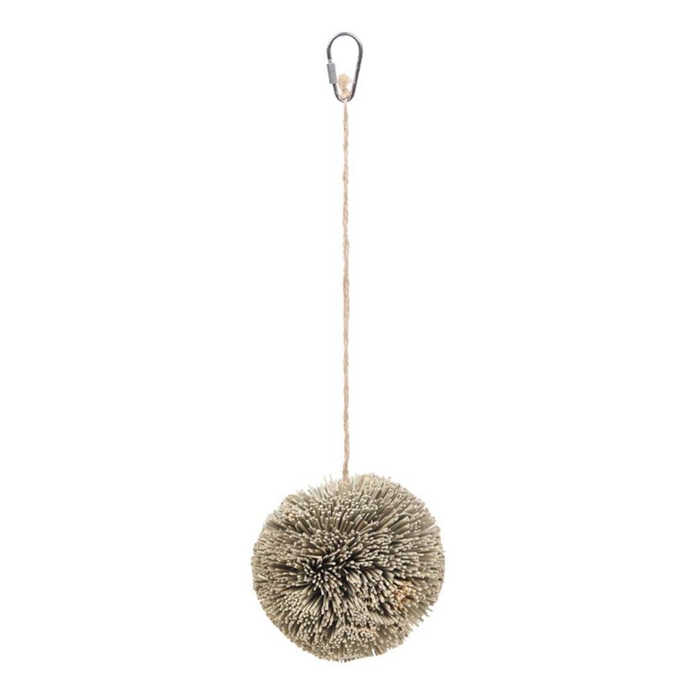 

Natural Grass Bird Chewing Toy Chew-able Foraging Bird Toy Bird Foraging Ball Parakeet бежевый