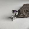 Серебряное кольцо с натуральным аметистом 3.125ct, вес изделия 4,09 гр (2179429)