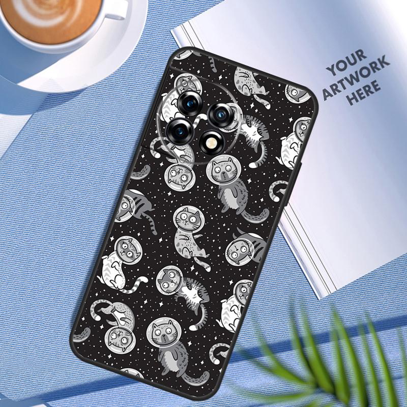 UFO Alien Cat universe Case For OnePlus Nord CE 5 3 4 Lite N20 N30 OnePlus 15 13 12 11 8 9 10 Pro 10T 13R 13T Cover