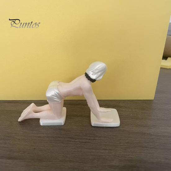 Creative Office Desk Gadgets 3D Printed Masked Hottie Ornament, Cool Mysterious Character Figurine, Stable Novelty Gifts for Gamers Base Desktop