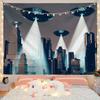 Mysterious Spaceship Tapestry Hanging Exoplanets Dorm Dormitory Star Universe Bedroom Living Room Home Decor