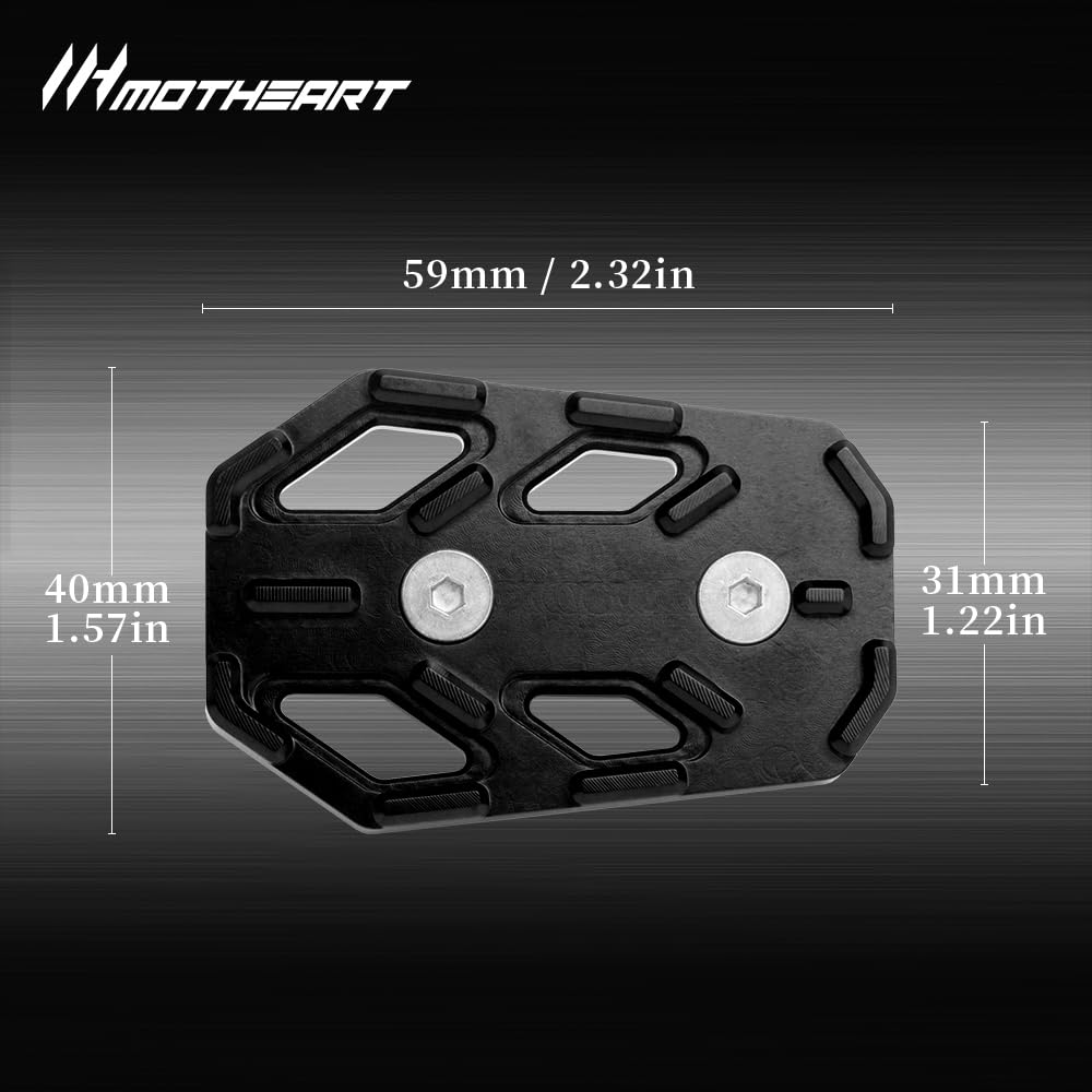MotHeart Motorcycle Brake Pedal Extensions for MSX 125 GROM 2013-2022 Improved Comfort and Control