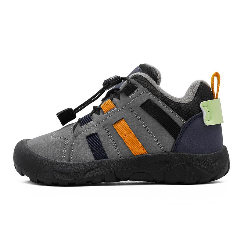 Bobodou Boys' Winter Non-Slip Thick Cotton Sports Shoes