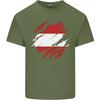 Torn Austria Flag Austrian Day Football Unisexs Light Cotton TShirt