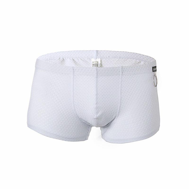 Men's Fashionable Mesh Nylon Low-Rise Boxer Briefs
