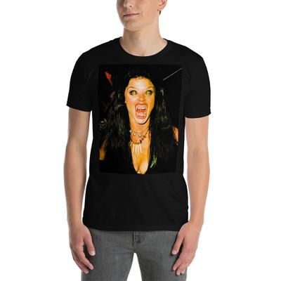 Vampir Frau Satanischer Teufel Dämon Kurzarm Unisex T-Shirt