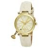 Vivienne Westwood Orb II Watch, White Dial, Calfskin Leather, VV006WHWH, Women's
