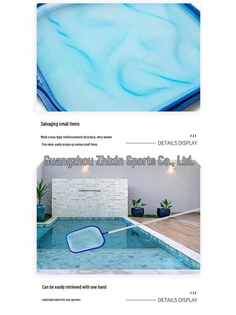Five-Section Pool Skimmer: Shallow Net for Cross-Border Pool Cleaning