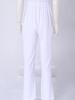 Women Color Block Scrub Romper Short Sleeve Front Zipper Straight Leg Jumpsuit Medical Workwear for Doctor Nurse Salon