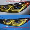Yellow Angel Eye DRL LED Boards For BMW 4 Series G22 G23 G26 G80 G82 M3 M4 420I LED Laser Headlight Daytime Running Light