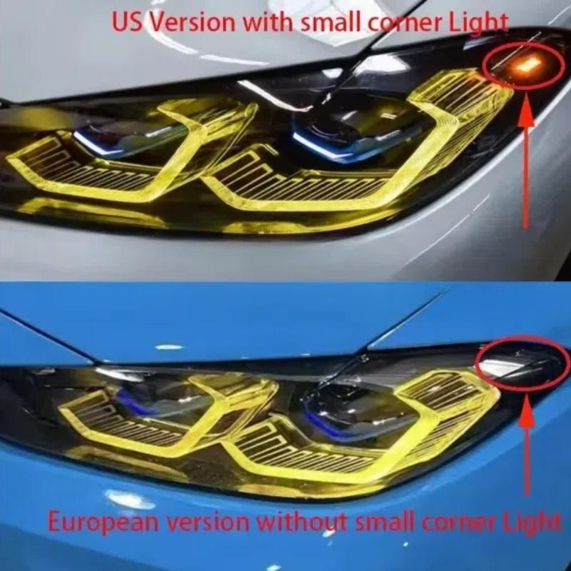 Yellow Angel Eye DRL LED Boards For BMW 4 Series G22 G23 G26 G80 G82 M3 M4 420I LED Laser Headlight Daytime Running Light