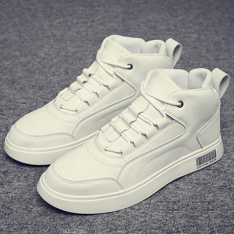 Men's Boots High Quality Casual Shoes for Men New Leather Mens Sneakers Versatile High Top Male Board Shoes Zapatillas De Hombre