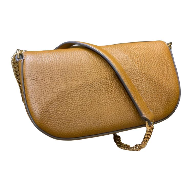 Tory Burch Chelsea Metal Logo Chain Shoulder Strap Leather Crossbody Bag Women Bags Brown 153566-908
