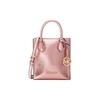MK Mercer Letter Logo Patent Leather Shoulder Tote Crossbody Mini Unisex Bags Rose-Pink 35H3GM9C0M-PRIMROSE