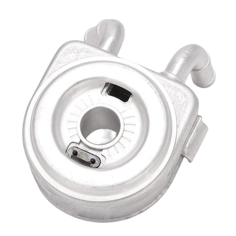 New!1 Piece 2.0L Hybrid Engine Oil Cooler 264102E010 26410-2E010 Silver Metal For Sonata 2016-2019 KIA Optima 2017-2020