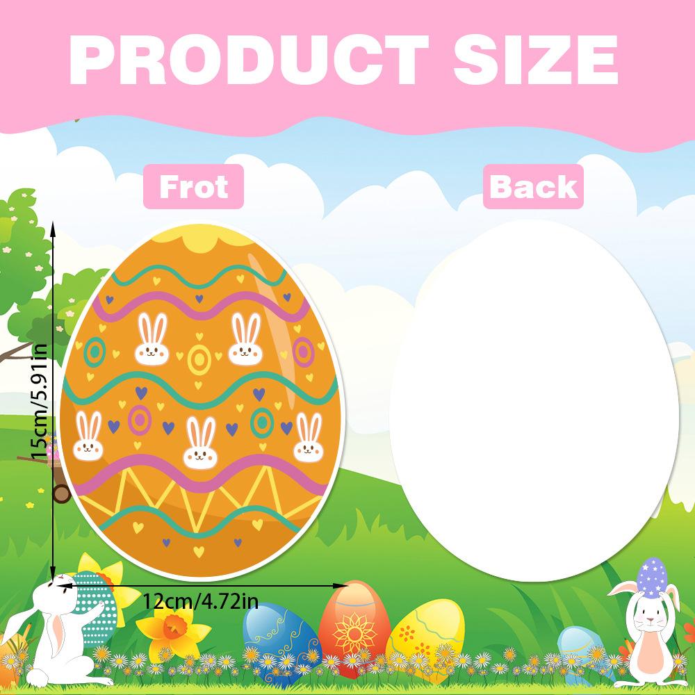 New Style, Easter Themed, Single-sided Paper, Easter Egg Decoration, Party Scene Arrangement, Decorative Pendant Supplies