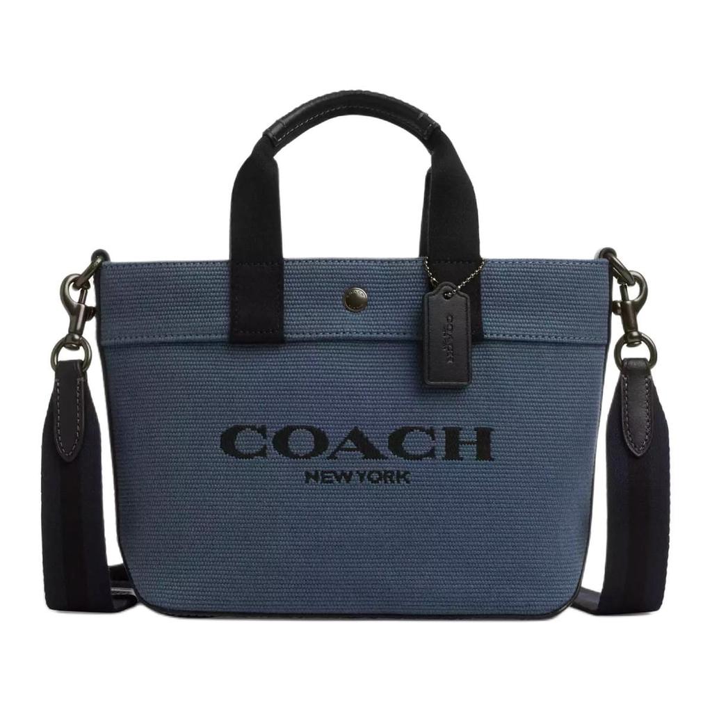 Coach Canvas And Smooth Leather Tote Bag, Shopping Bag, Shoulder Bag, Crossbody Bag, Handbag Small Men's CU299-QBN2V