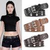 Luxury Design Rivet Belt Retro Punk Waistband Business Waist Belt  Paired with Skirts Jeans
