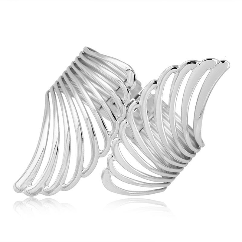 Cureaua clemă pentru perdea Perforare gratuită metal suprafață ușoară aripi model cataramă auriu