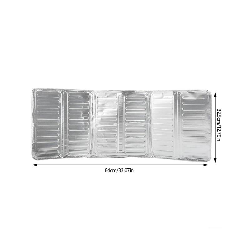 MultiFunctional Splash Cover for Kitchen and Outdoor Use Heat Resistant Aluminum Foil Three Sided Structure Panel