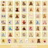 50 Cute Wind Teddy Bear Graffiti Stickers Mobile Phone Water Cup Waterproof Decorative Stickers Children's Hand Account Stickers