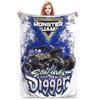 Monster Jam Grave Digger Truck Blanket Super Soft Fleece Sofa Throw Blanket for Home Bedroom Travel Throws Bedspread Quilt