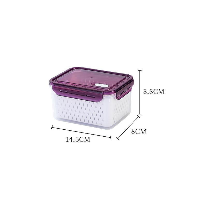 Transparent Large Capacity Kitchen Storage Box - Sealed for Fresh-Keeping Fruits, Vegetables, Meat & Dishes