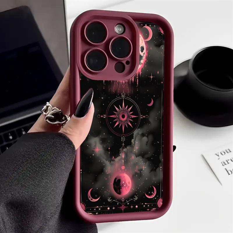 Mysterious Magic Star Moon Pattern Phone Case For Samsung Galaxy S25 S24 S23 S22 S21 S20 Ultra Plus FE A15 A35 A54 A55 Cover
