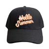 Hello summer Cap Woman Man Baseball Cap Adjustable with Curved Brim Duckbill Cap Protection Sun Hats