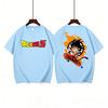 Dragon Ball Z Kids Cotton TShirt Adult Boys Girls Family Matching Casual Tee Front  Back Print Anime Goku Graphic Tops
