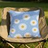 Blooming Flowers Cushion Cover Soft Reversible  Durable Pillow Cover  MultiScene Use for Home  Car Daily Comfort