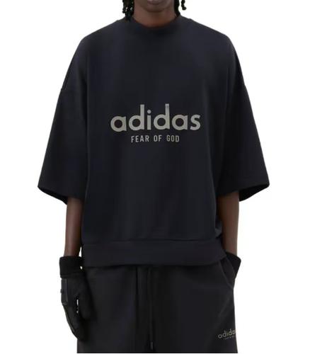 X Fear of God Athletics Heavy Jersey 3/4 Mock Tee 'Black' IS6839