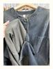 Xiao Wang's Retro Denim Round Neck Oversized Casual Jacket