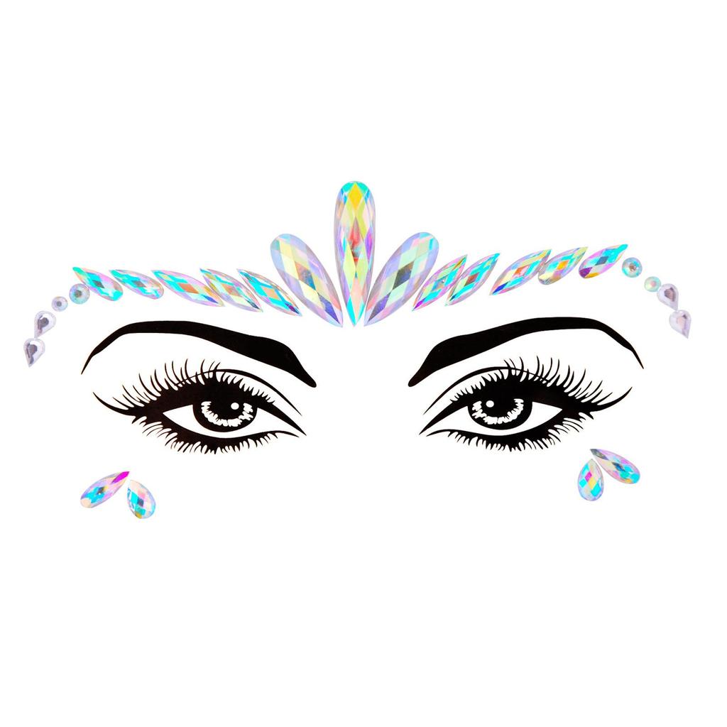 Crystal Tattoo Sticker Glitter Eyeliner Eyebrow Makeup Face Eyes Diamond Temporary Tattoo Rock Rhinestone 3D Eyeliner Stickers