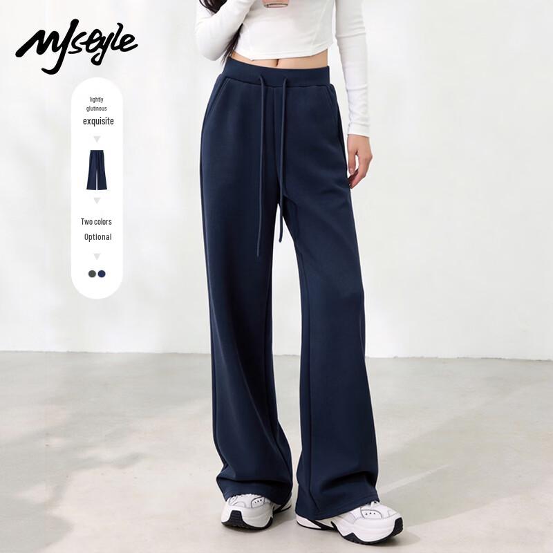 MJ STYLE Women s High-Waist Flared Leg Casual Pants S