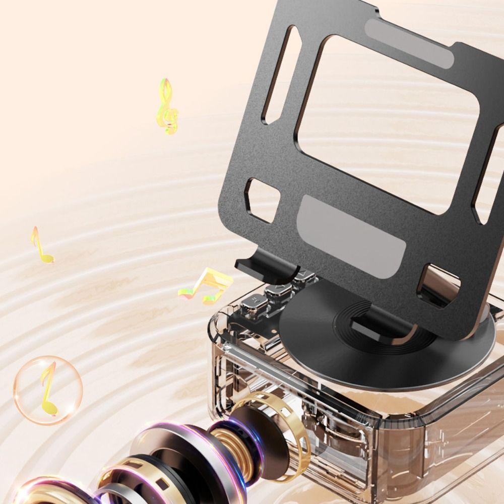 360 Rotation Rotating Tablet Stand Speaker 3 In 1 Tablet Stand  Foldable Learning Stand