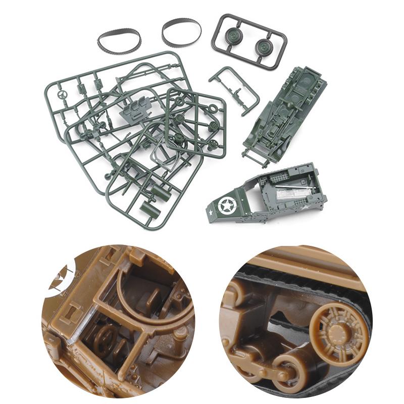 1/72 Military Vehicles Assembly Truck Tank Hummer War Machine Infantry Fighting Chariot Armored Car Plastic 4D Puzzle Model Toy
